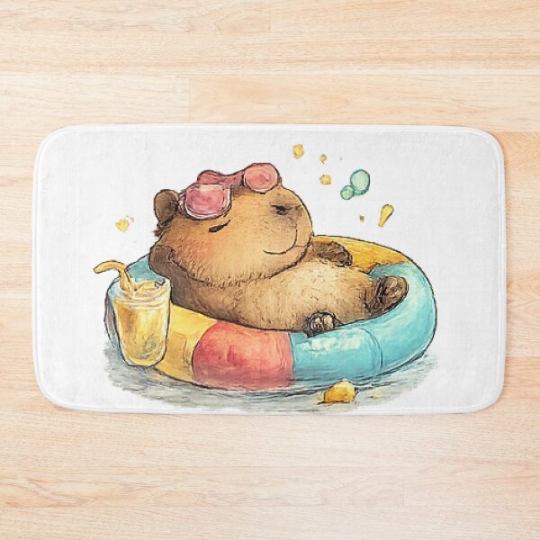 Item preview, Relaxing Capybara Summer designed and sold by Northline Creative.