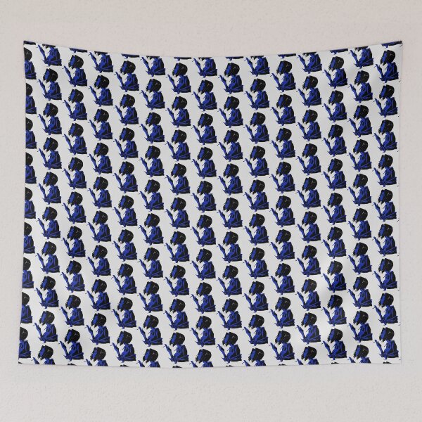 Item preview, Scribble Valentine Blue designed and sold by Izaa-aart.