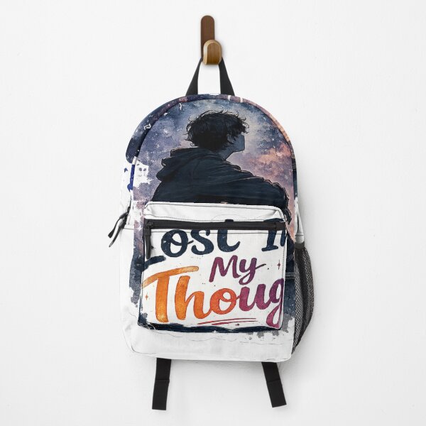 Item preview, Lost In My Thoughts | Dreamy Introvert Aesthetic Sticker designed and sold by Genzfirevibes.