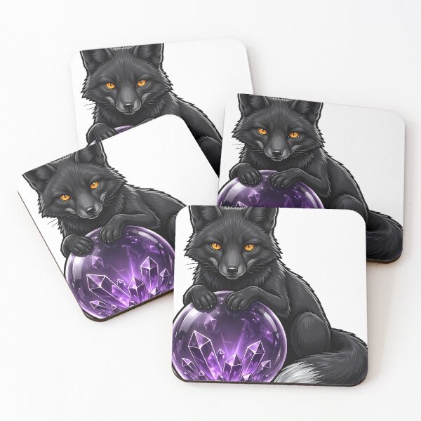 Item preview, Gothic Fox Crystal Ball Icon designed and sold by IllumeInk.
