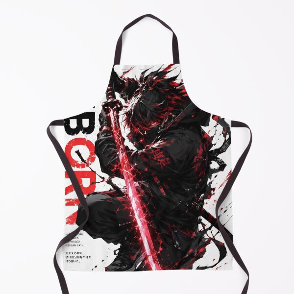 Item preview, Reborn Crimson Ronin – Cyber Samurai Anime Art | Futuristic Katana Warrior designed and sold by Dyan4.
