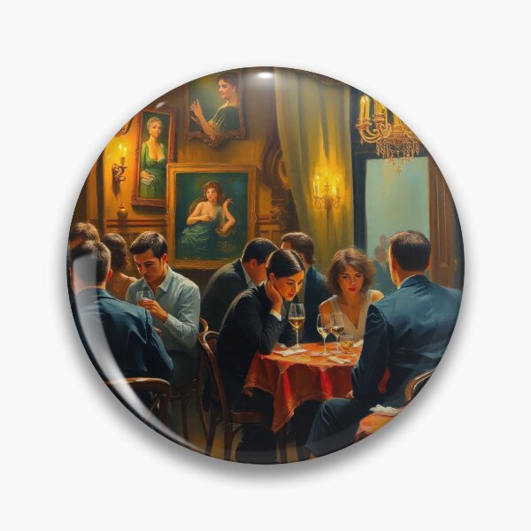 Item preview, A party in a cafe. designed and sold by oldMastersofart.
