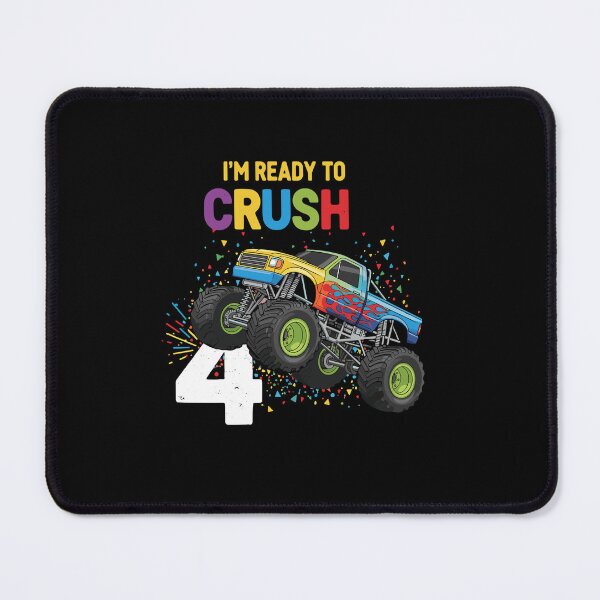 Item preview, I'm Ready To Crush Fourth Birthday Monster Truck Boy Kid designed and sold by PopStars1993.