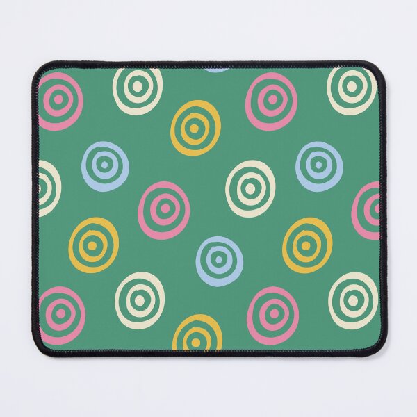 Item preview, Retro Concentric Circles Pattern on Green designed and sold by Zaya_art.