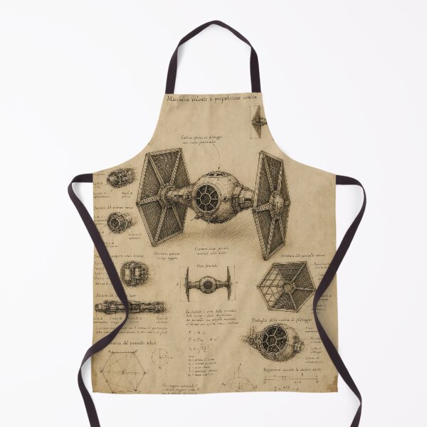 Item preview, Da Vinci TIE Fighter Blueprint designed and sold by DariuszWilkosz.