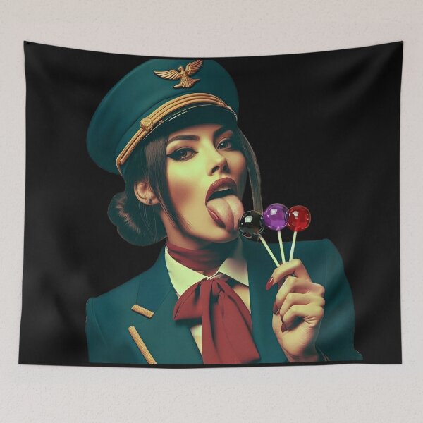 Item preview, Captain Woman Holding Sweet Lollipops designed and sold by Voodoo Store Paranormal Collections.