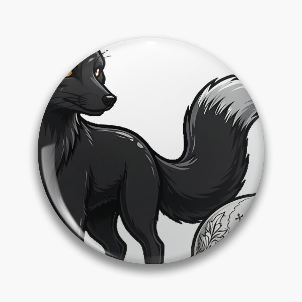 Item preview, Gothic Fox and Skull Icon designed and sold by IllumeInk.