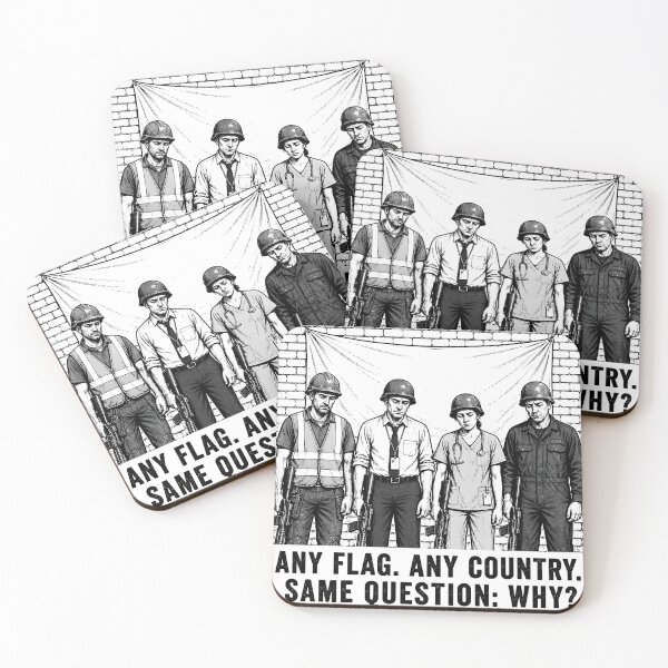 Item preview, Any Flag. Any Country. Same Question: Why? designed and sold by Beyond The Flag Art.