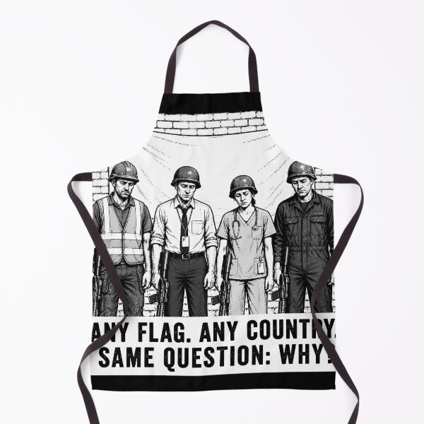 Item preview, Any Flag. Any Country. Same Question: Why? designed and sold by Beyond The Flag Art.