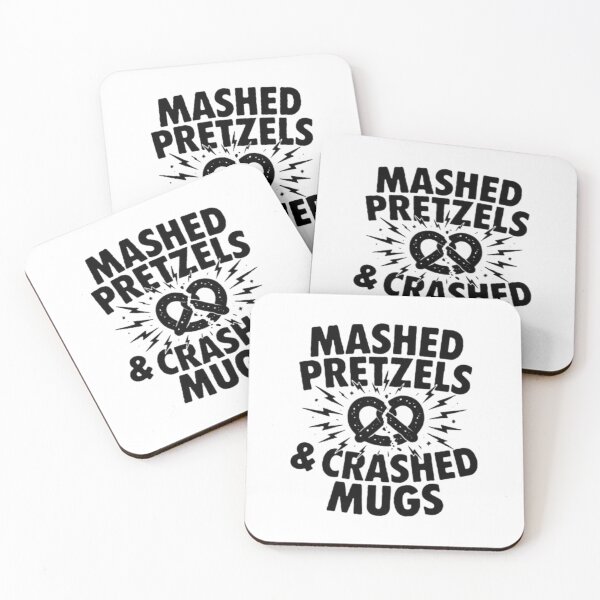 Item preview, MASHED PRETZELS & CRASHED MUGS designed and sold by TeeDesignMaster.