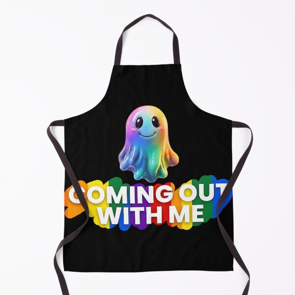 Item preview, Coming Out With Me - Cute Rainbow Ghost LGBTQ+ Pride Design designed and sold by ToxicInkArt.