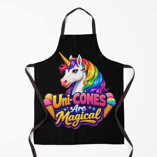Item preview, Uni-CONES Are Magical Cute Rainbow Unicorn Ice Cream Pun Design designed and sold by DeliaDesignsCo.