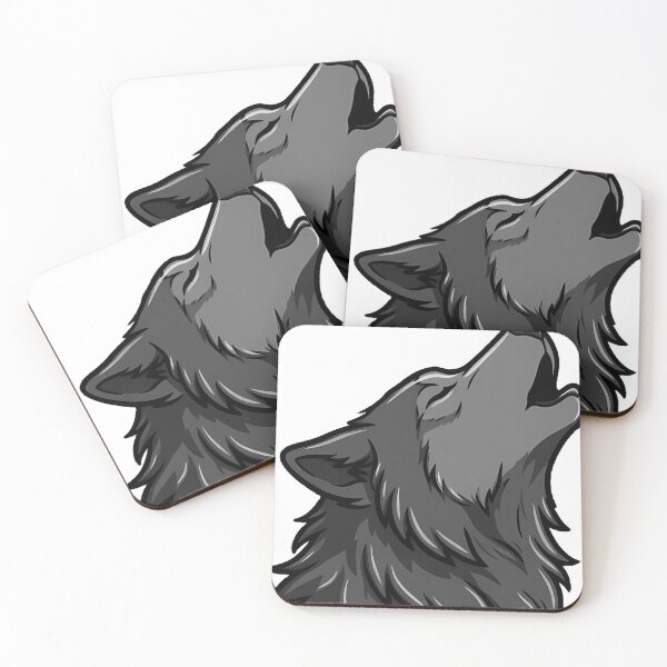 Artikelvorschau, Gothic Wolf, der den Mond anheult (Symbol) entworfen und verkauft von IllumeInk.