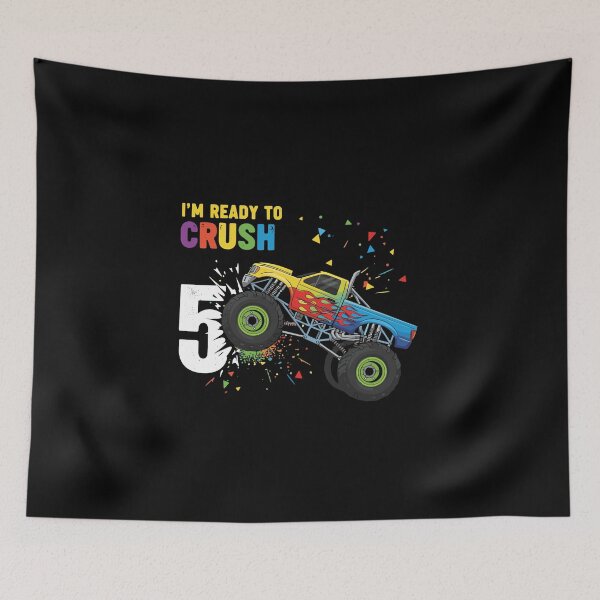 Item preview, I'm Ready To Crush 5 Monster Truck Fifth Birthday Boys Kids designed and sold by PopStars1993.