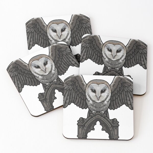 Item preview, Gothic Barn Owl Familiar Icon designed and sold by IllumeInk.