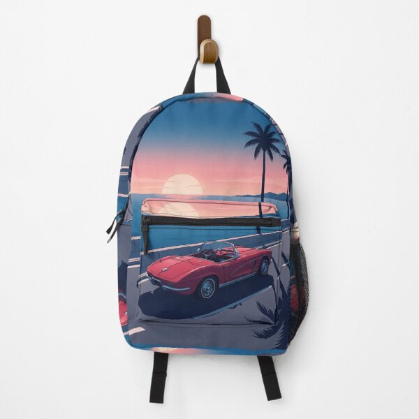 Item preview, Red Retro Convertible Sunset Drive designed and sold by jordanelucas.