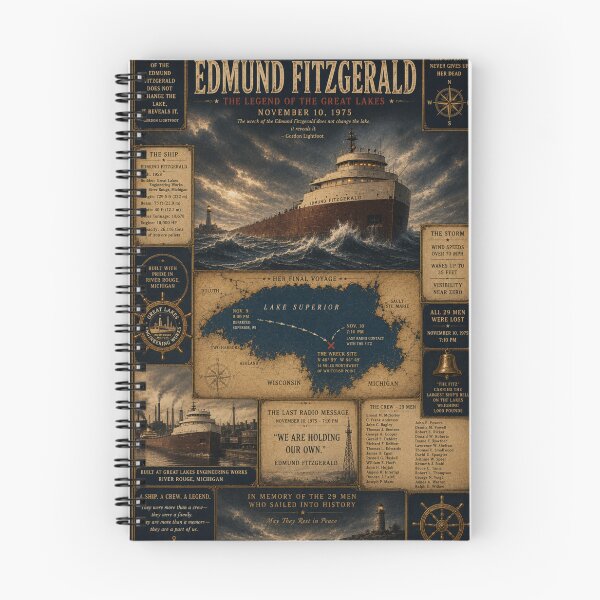 Item preview, Wreck of the Edmound Fitzgearld designed and sold by greatlakesimage.
