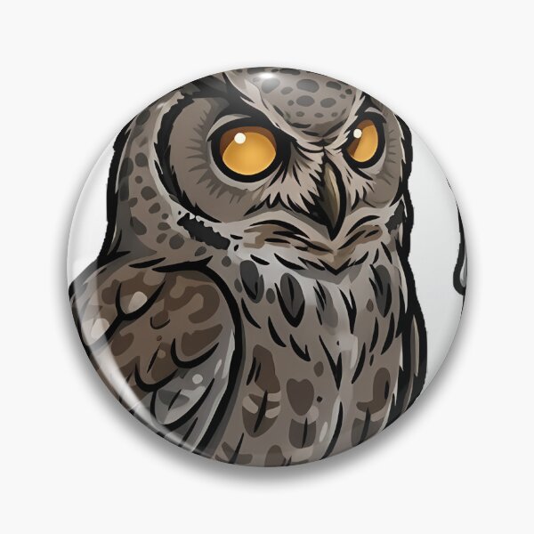 Item preview, Gothic Owl with Candle Icon designed and sold by IllumeInk.