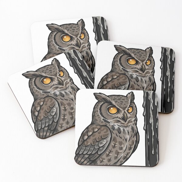Item preview, Gothic Owl with Candle Icon designed and sold by IllumeInk.