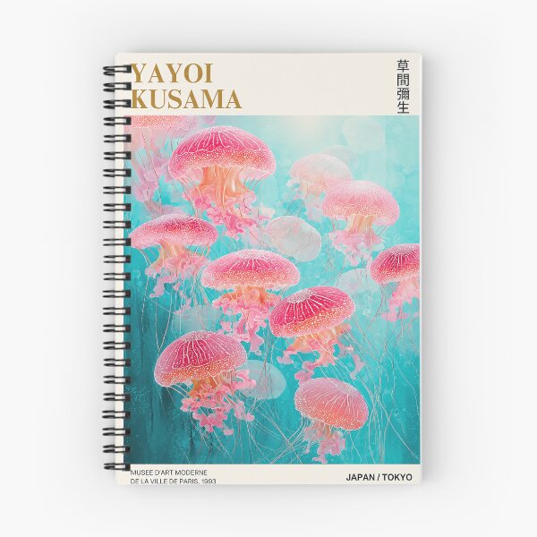 Item preview, Yayoi Kusama Jellyfish Pink Tokyo 1993 Graphic Art, Dreamy Kusama Marine Art designed and sold by DebraGiftShop.