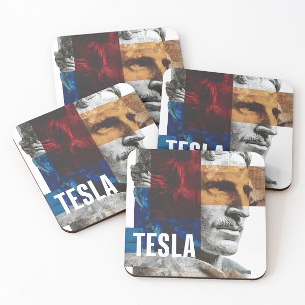 Item preview, Nikola Tesla – Inventor Collage Art Print | Electricity Genius Science Visionary Poster designed and sold by OzzFrequency.