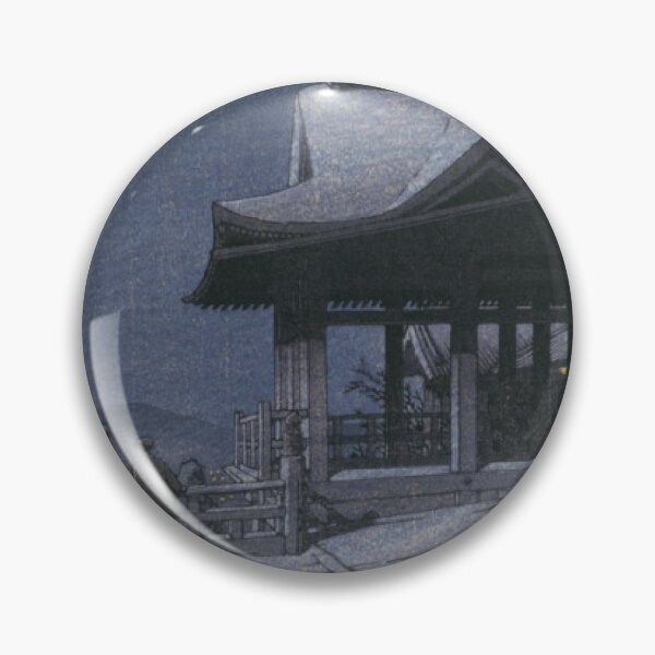 Item preview, Kyoto Kiyomizu-dera Temple at Night - Kawase Hasui Shin-Hanga designed and sold by vekotpu.