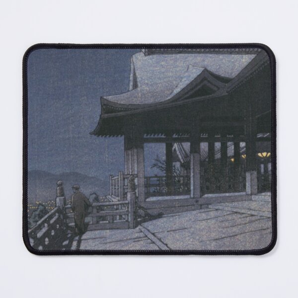Item preview, Kyoto Kiyomizu-dera Temple at Night - Kawase Hasui Shin-Hanga designed and sold by vekotpu.