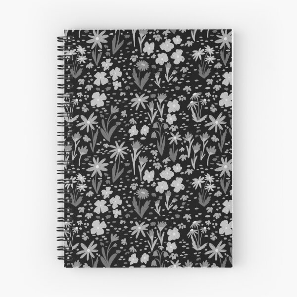 Item preview, Black and white floral print designed and sold by pinkyfish1010.