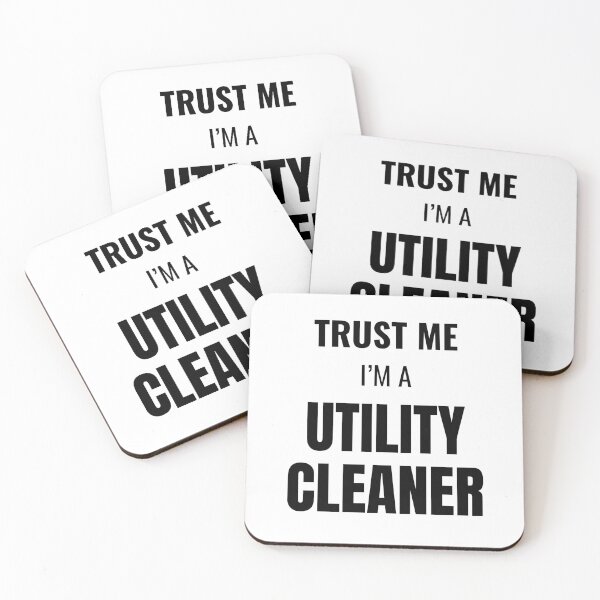 Item preview, Trust Me I'm a Utility Cleaner (Black) designed and sold by ShipCrewNation.