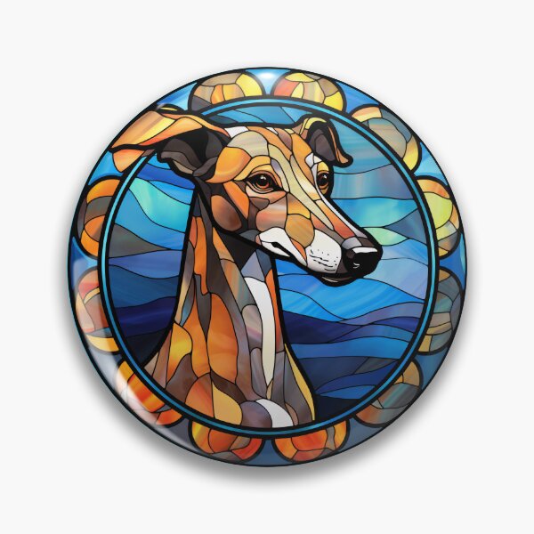Item preview, Whippet Dog Stained Glass Leadlight Artistic Design Mom Dad designed and sold by rafaeltto.