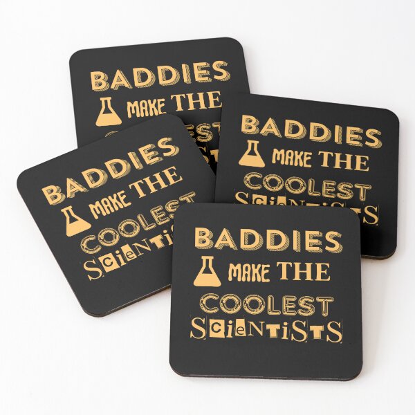Item preview, Baddies Make The Coolest Scientist | Science Art Sticker designed and sold by the-lab-artist.