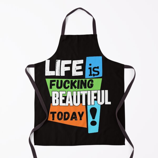 Item preview, Life Is Fucking Beautiful Today | Funny Positive Quote T-Shirt designed and sold by BrokenLabel.