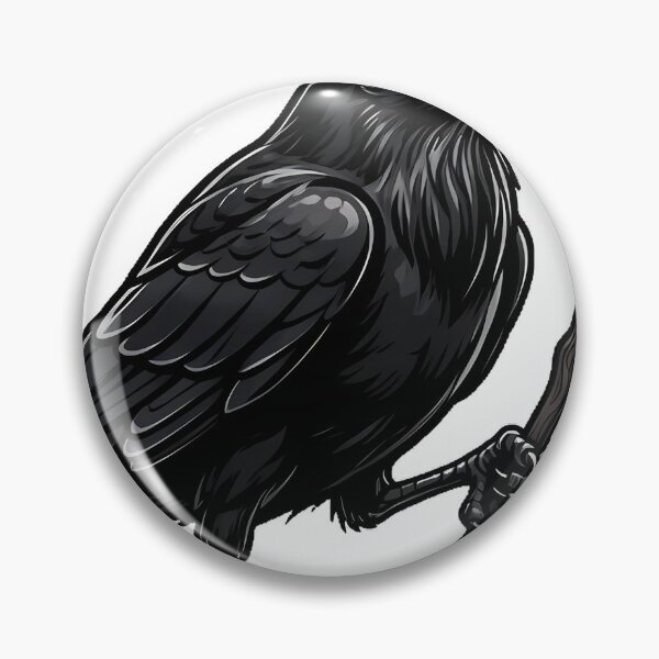 Item preview, Gothic Crow with Scythe Icon designed and sold by IllumeInk.