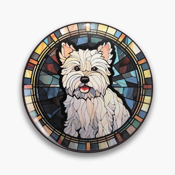 Item preview, Westiepoo Dog Stained Glass Leadlight Artistic Design Mom Dad designed and sold by rafaeltto.