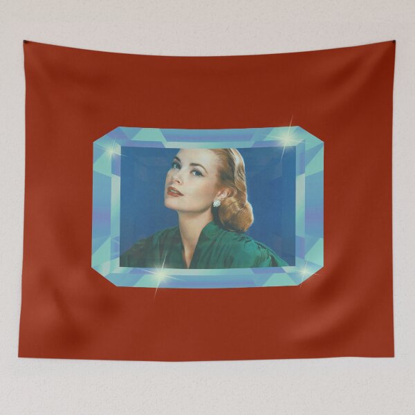 Item preview, Glamorous Grace (Aqua on Red) designed and sold by PawsitiveMum3.