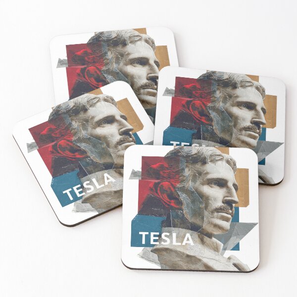 Item preview, Nikola Tesla – Inventor Collage Art Print | Electricity Genius Science Visionary Poster designed and sold by OzzFrequency.