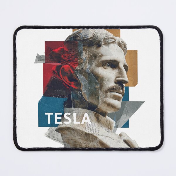 Item preview, Nikola Tesla – Inventor Collage Art Print | Electricity Genius Science Visionary Poster designed and sold by OzzFrequency.