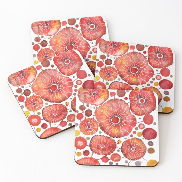 Item preview, Acuarela abstracta moderna en tonos rojos designed and sold by MC Creations.