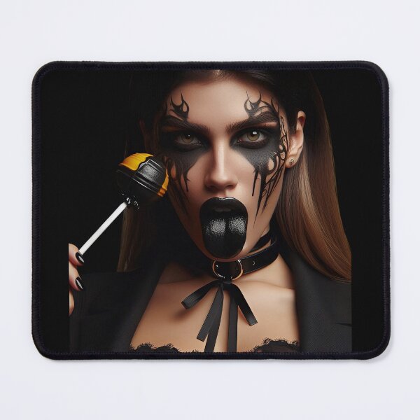 Item preview, Gothic Girl Showing Dark Tongue designed and sold by Voodoo Store Paranormal Collections.