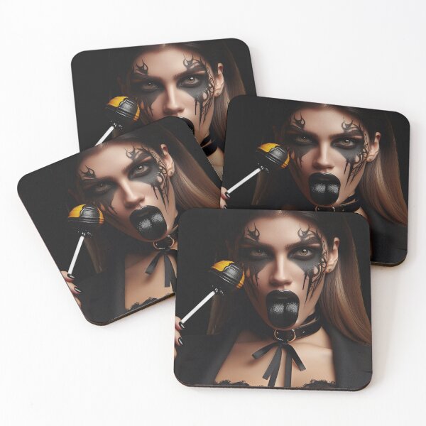 Item preview, Gothic Girl Showing Dark Tongue designed and sold by Voodoo Store Paranormal Collections.
