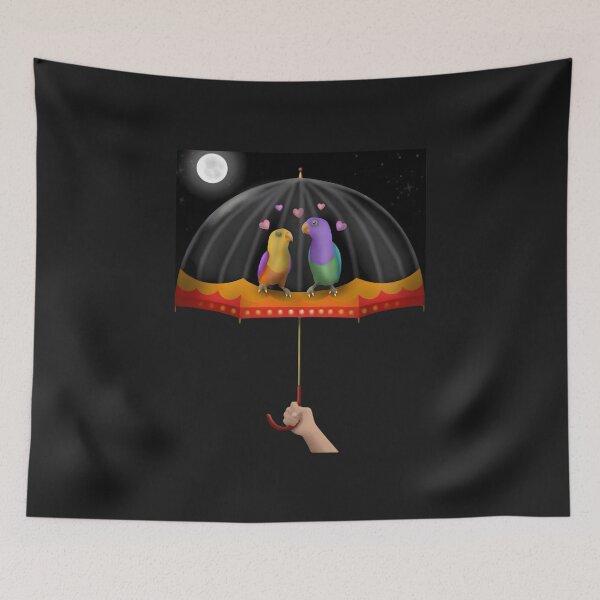 Item preview, Lovebirds on a Midnight designed and sold by Trezcharacts.