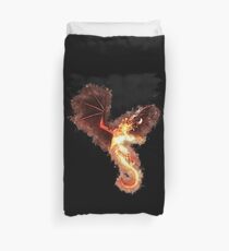 Woman mythical creatures glowing Art Duvet Cover