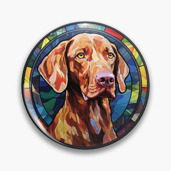 Item preview, Vizsla Dog Stained Glass Leadlight Artistic Design Mom Dad designed and sold by rafaeltto.