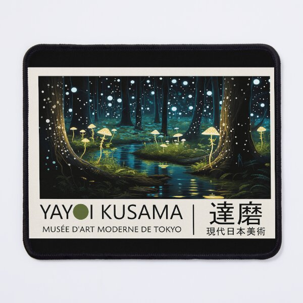 Item preview, Yayoi Kusama Enchanted Forest Mushrooms Dots Graphic Art, Magical Tokyo Museum Art designed and sold by hippololocc.