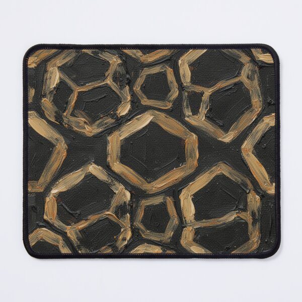 Item preview, Acrylic Painted Gold Geometric Geometric Pattern designed and sold by ArteVintage.