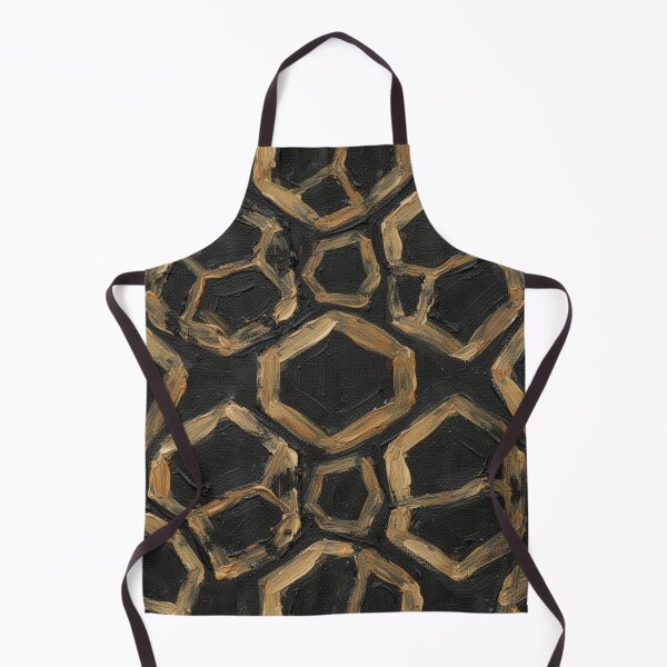 Item preview, Acrylic Painted Gold Geometric Geometric Pattern designed and sold by ArteVintage.