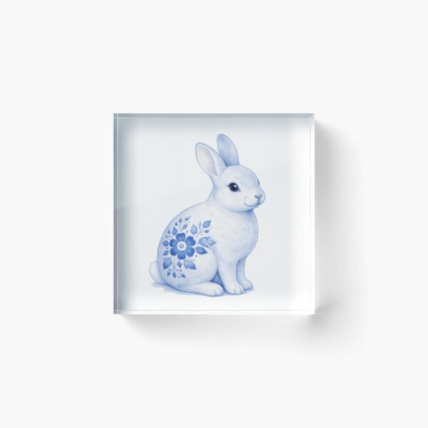 Item preview, Delft rabbit designed and sold by ArtAndDesignA.