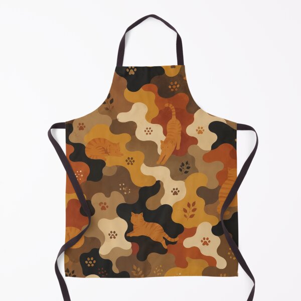 Item preview, Autumn Ginger Cat Camouflage Pattern designed and sold by Mindworx21.
