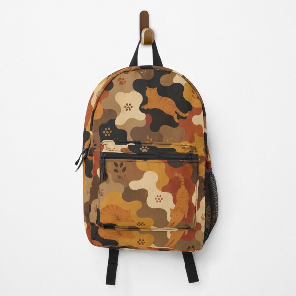 Item preview, Autumn Ginger Cat Camouflage Pattern designed and sold by Mindworx21.