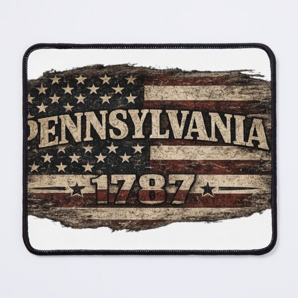 Item preview, Pennsylvania 1787 Distressed American Flag | Vintage Patriotic Keystone State T-Shirt Design designed and sold by Diesel outlaw .